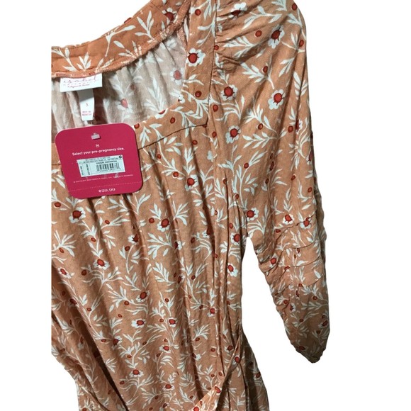 Isabel Maternity Floral Top Size Small NWT - Picture 3 of 7